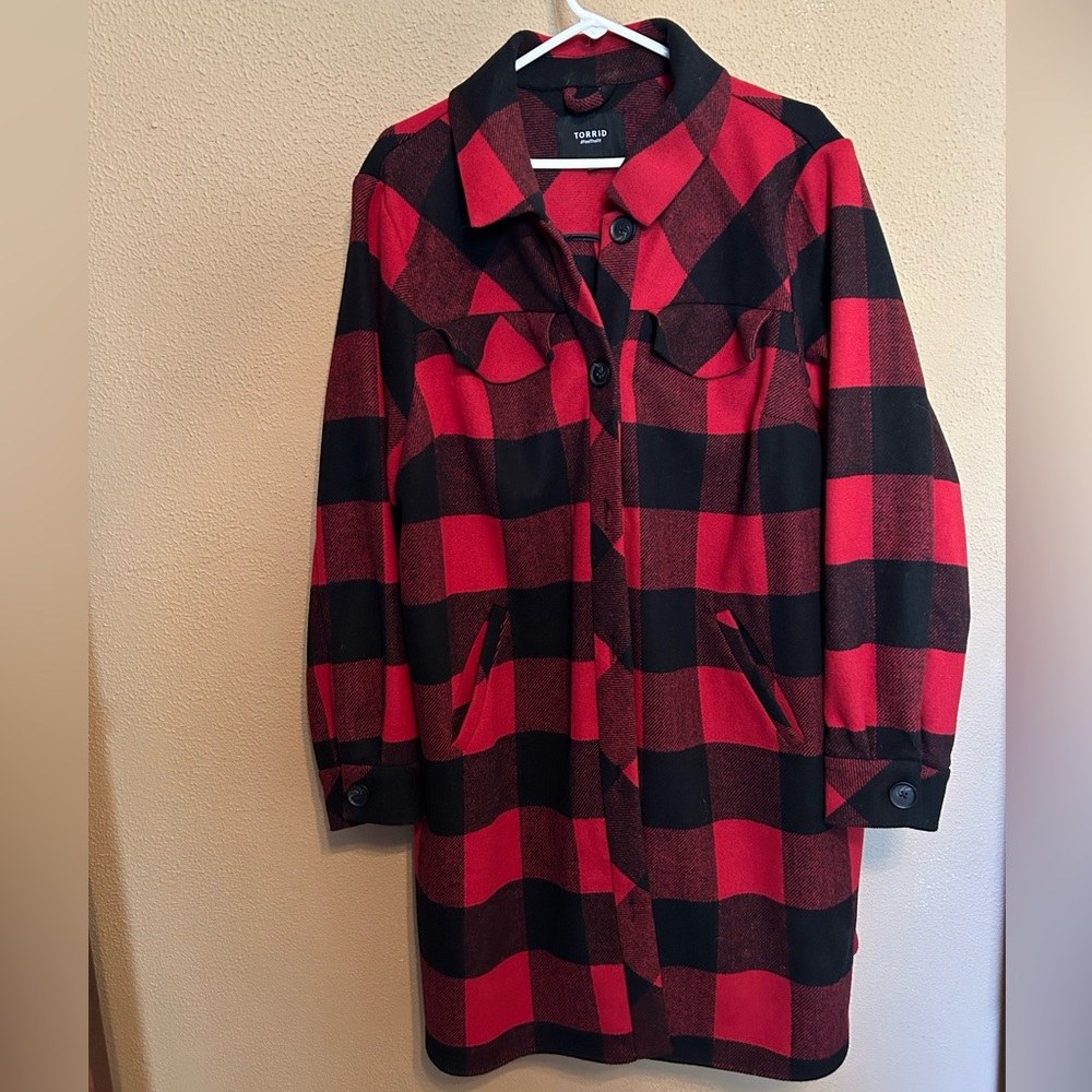 Torrid Buffalo Plaid Shacket - image 1
